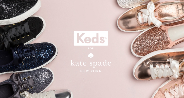 Keds x kate spade 推出全新跑趴閃耀鞋款，玫瑰金屬色、純白亮片當作婚鞋也超美