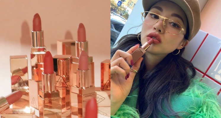 準備被美哭～3CE玫瑰金唇膏出新色！太妃糖奶茶、楓葉玫瑰色超顯白又百搭！根本化妝包必備色♡