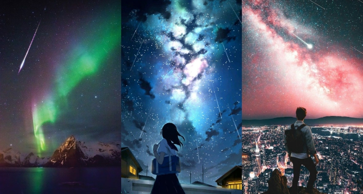 今年最大波流星雨看不到沒關係！對著「流星雨」手機桌布許願也有用（？）～