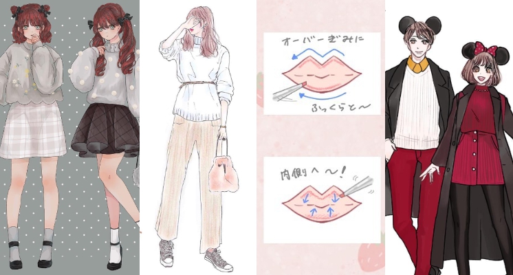 看療癒插畫也能成為穿搭達人！日本最有名的 4 個 Instagram 「時尚插畫家」～