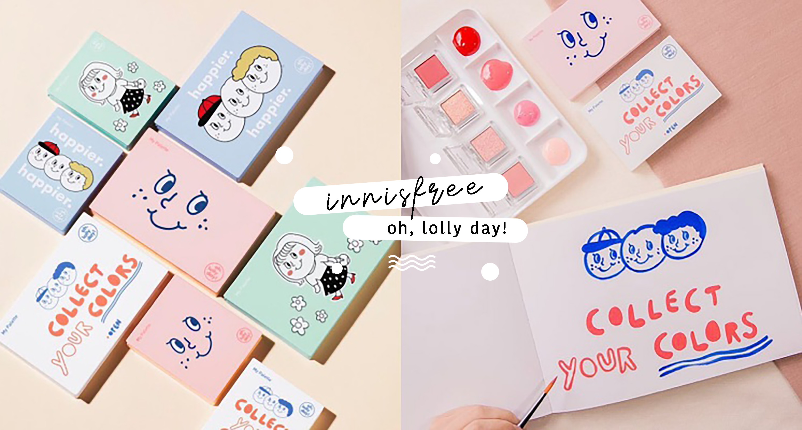 文青女孩買起來～innisfree攜手文青品牌「oh, lolly day!」，推出春天浪漫英式玫瑰色限定妝盤♡ 