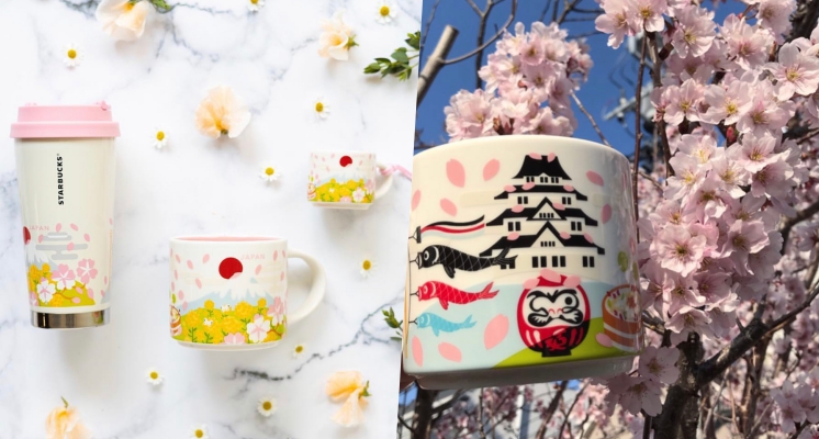 「富士山櫻花雨」馬克杯真的好浪漫♡～日本星巴克再度榨乾少女們的荷包！