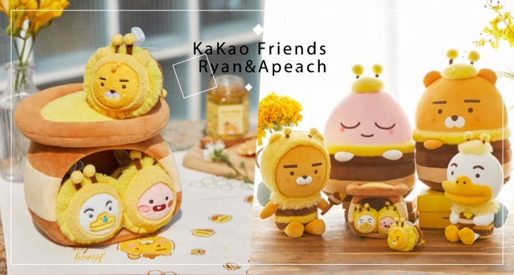 收藏程度5顆星！KAKAO FRIENDS推出「HONEY Friends」系列商品，化身為小蜜蜂的萊恩真的萌到沒天理♡ 
