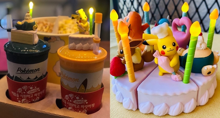 就決定是你了！韓國電影院CGV推出「會發光的神奇寶貝蛋糕」，萌到好想包下全系列角色♡