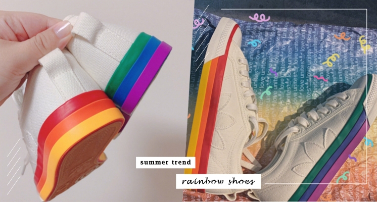  彩虹旋風來襲♡Adidas推出超美「Nizza Peide鴛鴦彩虹鞋」，今年夏天讓我們用彩虹渲染全世界！