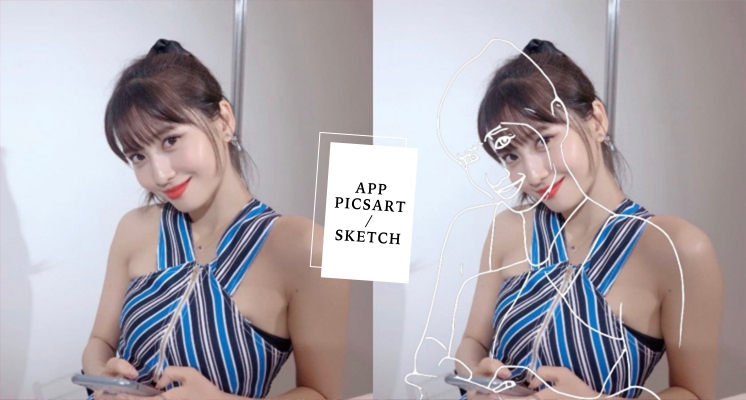 沒跟上就太落伍！網美最近風靡的修圖APP「Picsart」，三步驟教妳畫出歐美風人物線條！