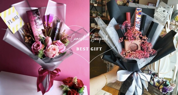 女孩收到一定會失心瘋！ IG爆紅超狂「化妝品花束」，快TAG男友告訴他我想要♡