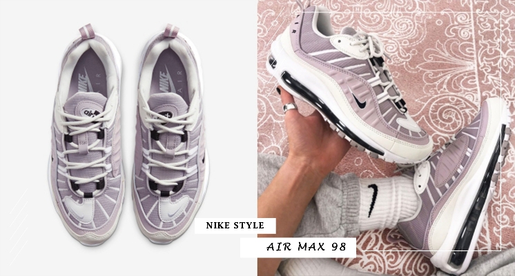 98一起「仙」一波♡AirMax 98新配色「奶油薰衣紫」，今天春天清新又夢幻的街頭時尚非它莫屬！