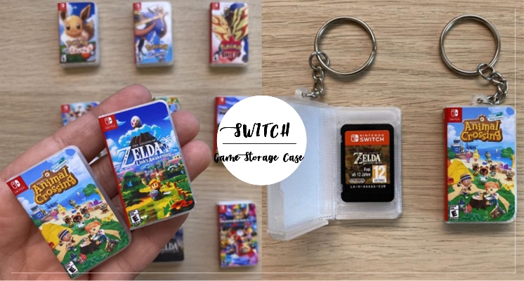 Switch玩家買起來！「迷你Switch卡帶收納鑰匙圈」讓你完美收納遊戲卡帶還能掛在包上帶著走～