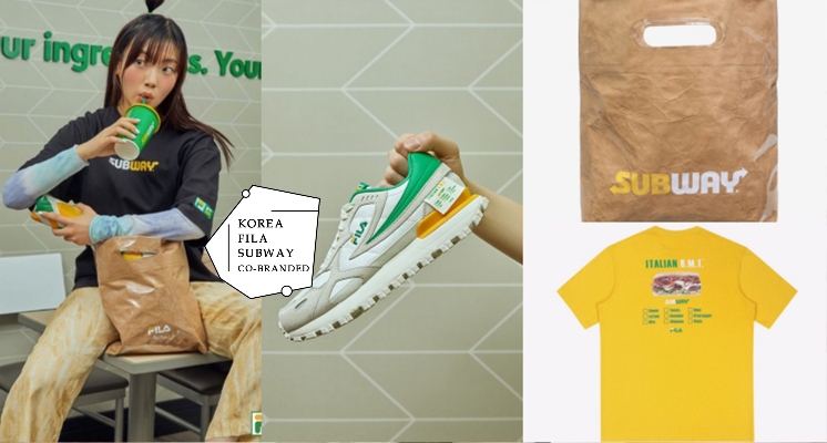 FILA X SUBWAY 潮流套餐開賣!TO GO 防水紙袋、經典復古白鞋太好看,全部都想打包帶走~