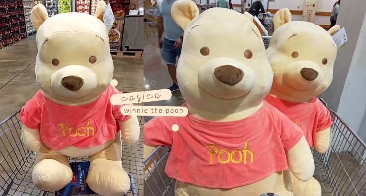維尼粉手刀搶購！Costco「小熊維尼」、「跳跳虎」74公分玩偶，抱著睡覺超有安全感～