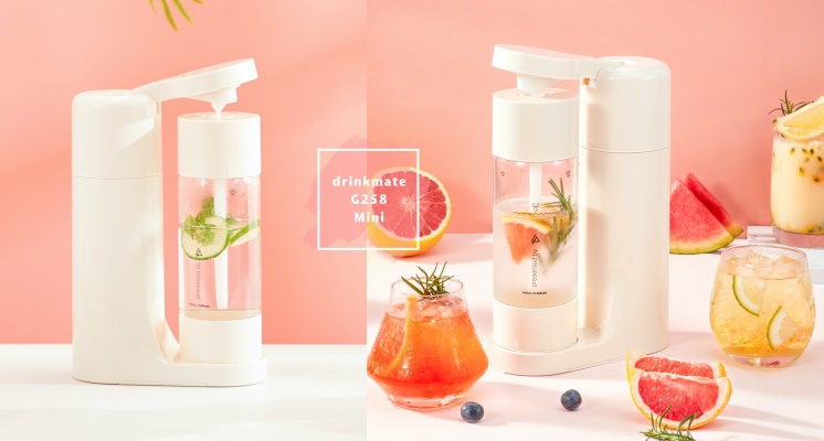 drinkmate「奶油白」、「草莓牛奶」氣泡水機夢幻登場！可愛造型+馬卡龍色狙擊你的少女心♡