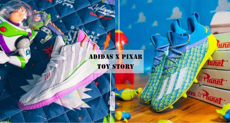 adidas X PIXAR 推出全新「玩具總動員聯名球鞋」，三眼怪足球鞋、抱抱龍球鞋全部都可愛到翻過去♡