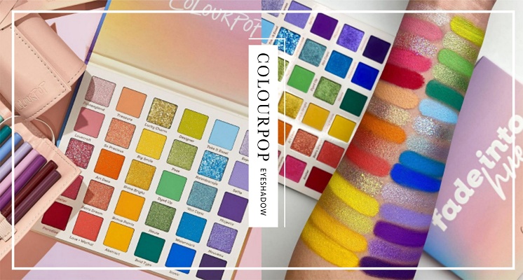 根本媲美調色盤！Colourpop推出夢幻「30色彩虹眼影盤＋眼線膠筆」，絕對是少女必收藏！