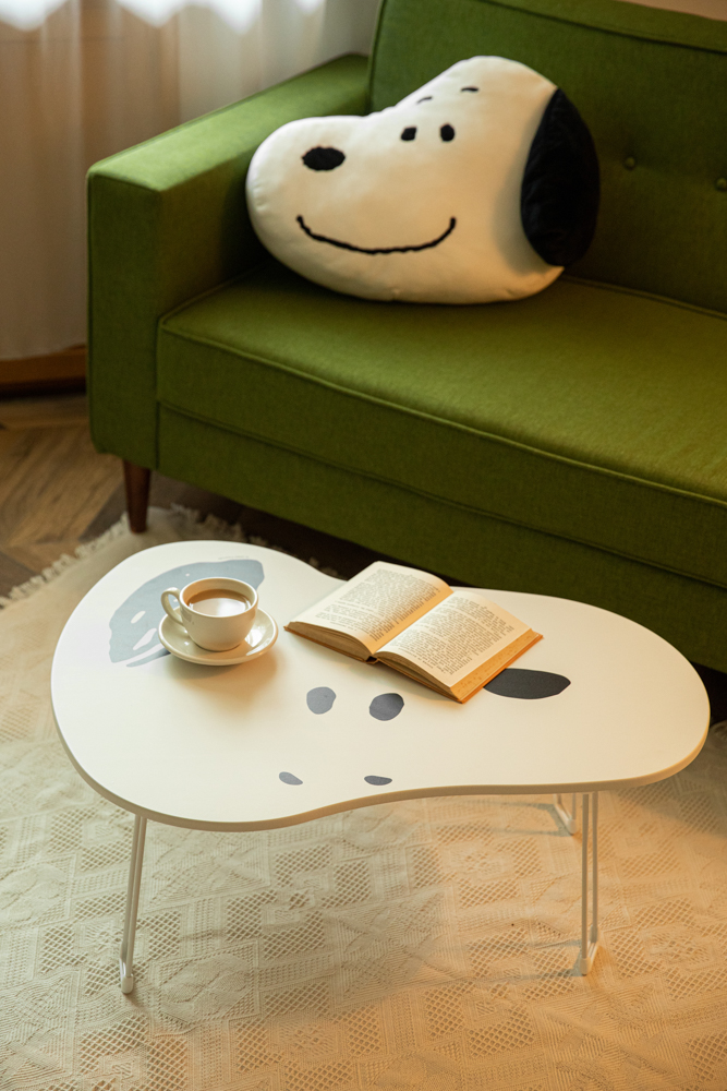 Snoopy控還不收 韓國推 史努比折疊桌 超療癒造型還方便收納不佔空間 實用又可愛